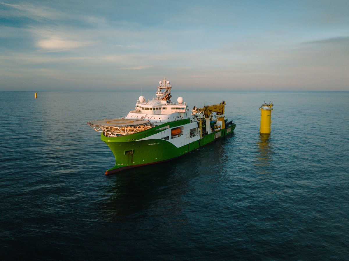 Inter-array cable works for Dogger Bank A are now complete! 

Over 200 miles of 66KV cables have been successfully installed by delivery partners working on construction of the world’s largest offshore wind farm.💨 

Read more here 👉 bit.ly/4cRfik0
