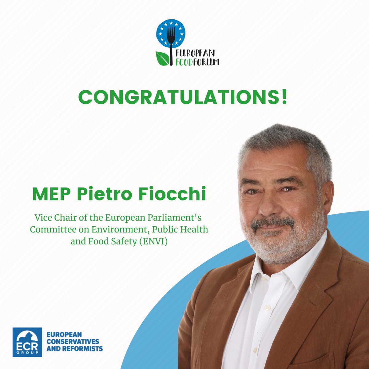 European Food Forum 🇪🇺 🗣🤝 (@eufoodforum) on Twitter photo Congratulations to our EFF MEP <a href="/FiocchiPietro/">PietroFiocchi</a>, to be elected Vice Chair of <a href="/Europarl_EN/">European Parliament</a>'s ENVI Committee! 👏His dedication to stimulate debates on sustainable food systems topics is inspiring. We look forward to our continued collaboration!🌱🇪🇺#LetsTalkAboutFood #SustainableFood Congratulations to our EFF MEP <a href="/FiocchiPietro/">PietroFiocchi</a>, to be elected Vice Chair of <a href="/Europarl_EN/">European Parliament</a>'s ENVI Committee! 👏His dedication to stimulate debates on sustainable food systems topics is inspiring. We look forward to our continued collaboration!🌱🇪🇺#LetsTalkAboutFood #SustainableFood