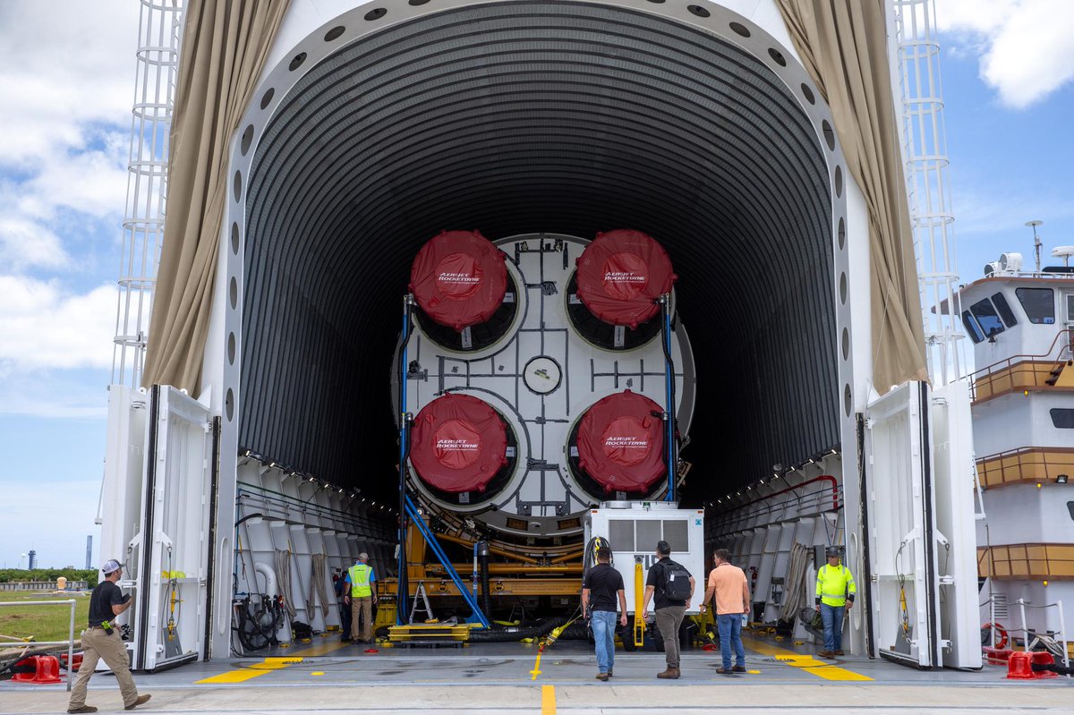 Baton passed!✨ 

<a href="/NASA/">NASA</a>'s Pegasus barge has reached <a href="/NASAKennedy/">NASA's Kennedy Space Center</a>, delivering the #Artemis II core stage.

Join experts live on Facebook with <a href="/NASAGroundSys/">ARCHIVED: NASA's Exploration Ground Systems</a> at 9:30 a.m. ET to discuss what this milestone means for the future of space exploration.

MORE: go.nasa.gov/46g0cSo