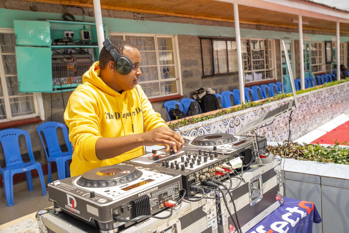 affectokenya's tweet image. At Affecto, we are sincerely grateful to Mr. Jeff Kuria (DJ Preacher), who served as our DJ for the Affecto Foundation's Career Day Workshop at Karima Girls on July 13th, 2024. His vibrant energy created a lively and engaging atmosphere throughout the event.