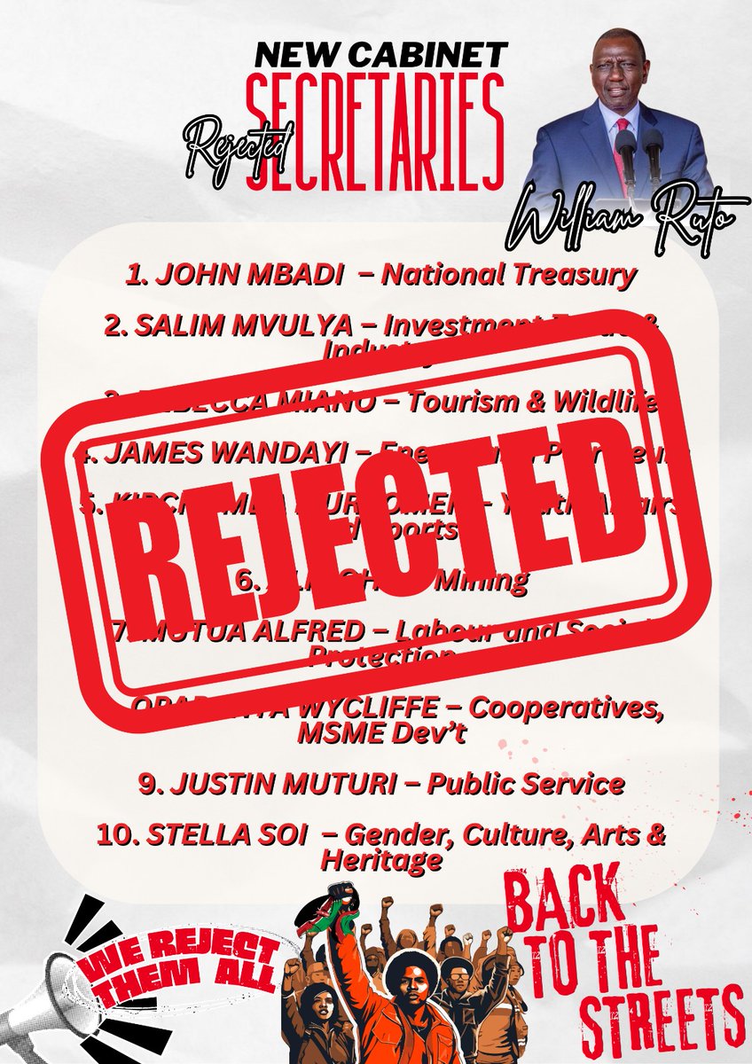 DON'T SAY ANYTHING JUST RETWEET. 

#OccupyCBDThursday Sifuna Gachagua Joho Stella Soi Lang'at