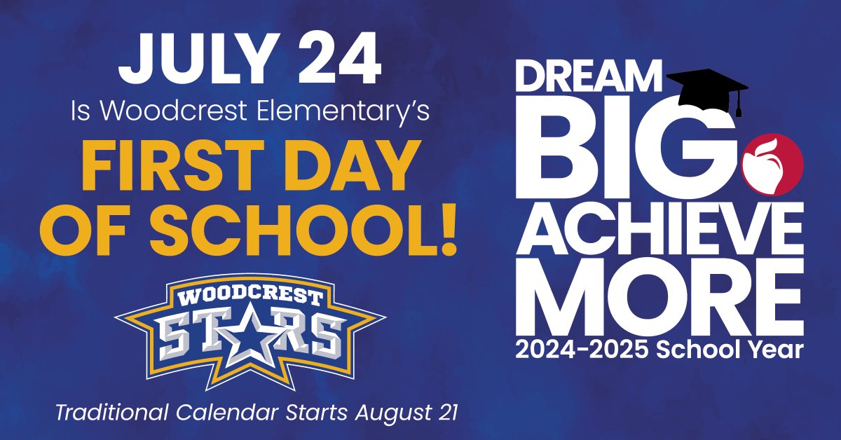 ColsCitySchools's tweet image. Welcome Back to our students and staff of Woodcrest Elementary School! ✨ 

As you walk through the doors embrace every challenge, celebrate success, and remember that big dreams lead to great achievements. Let’s make this school year our best yet! #FirstDayCCS #OurCCS
