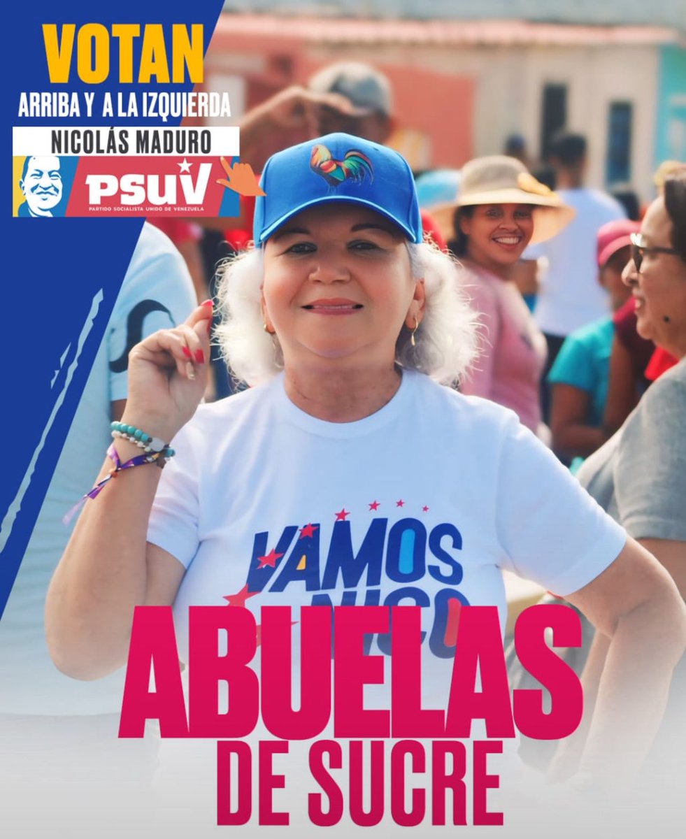 ¡Arriba y a la Izquierda! 

Por amor a Venezuela el 28 de julio el pueblo decidirá su futuro por la paz, prosperidad, unión y felicidad de las familias votando por su presidente <a href="/NicolasMaduro/">Nicolás Maduro</a> 
<a href="/PartidoPSUV/">PSUV</a> 

 #CunaDeLibertadores