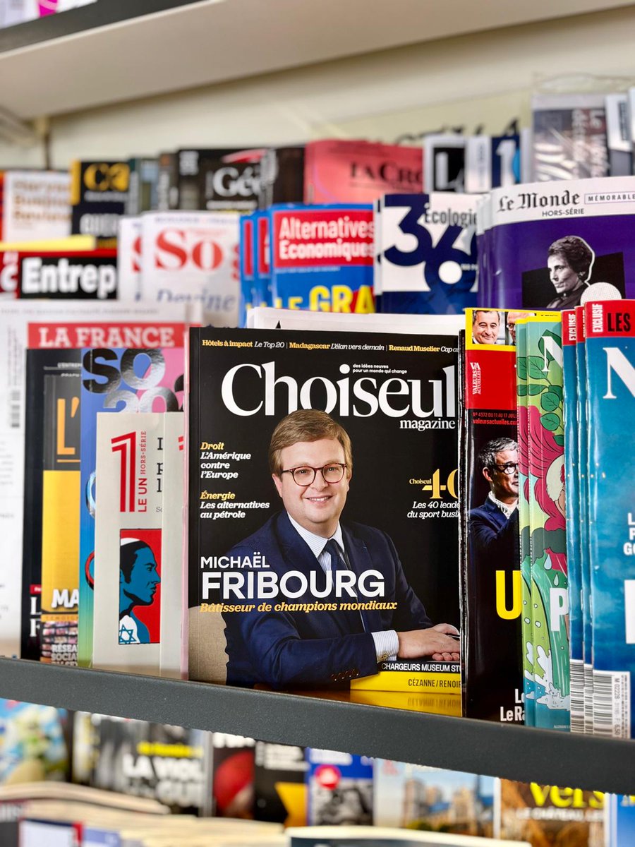 À retrouver en kiosque et en maison de la presse : le quatrième numéro de #ChoiseulMagazine, qui parle #économie avec celles et ceux qui la font.

Pour vous abonner, rendez-vous ici : abonnement.choiseul-magazine.fr

Bon été avec Choiseul Magazine, le #magazine de la relève ! 🗞️⛱️