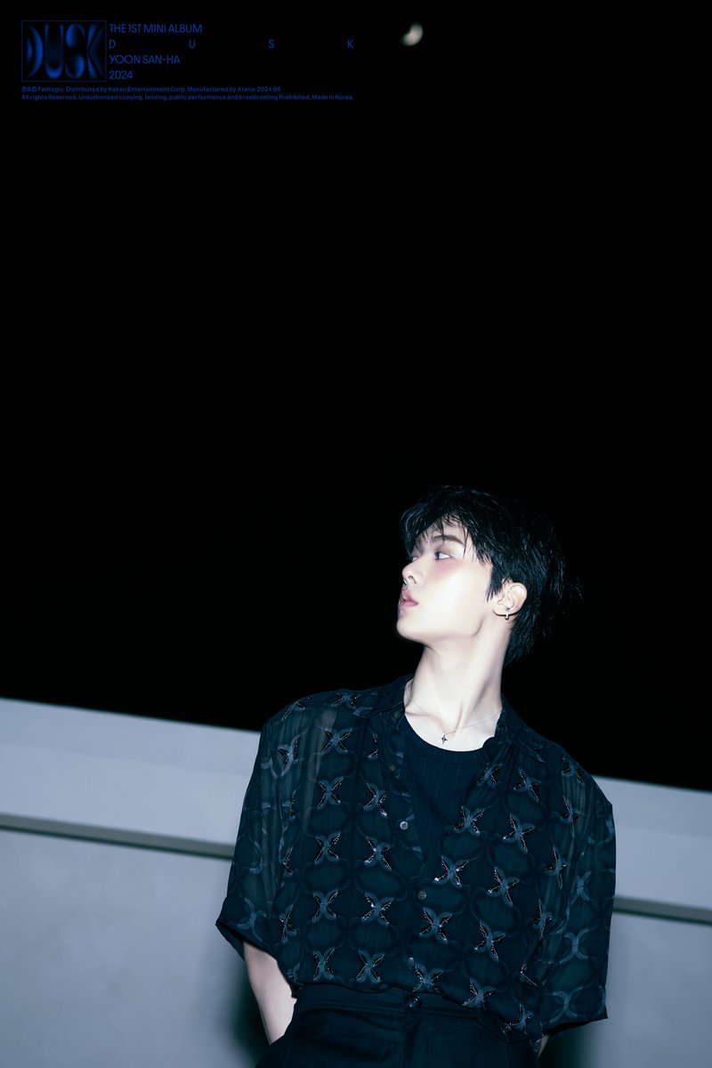 [#윤산하]
YOON SAN-HA
1st Mini Album [DUSK]

DUSK falls

#DUSK #Dive #YOONSANHA 
#아스트로 #ASTRO