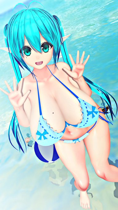 最近暑すぎるのでうちのこ水着で乗り切ろう #COM3D2 