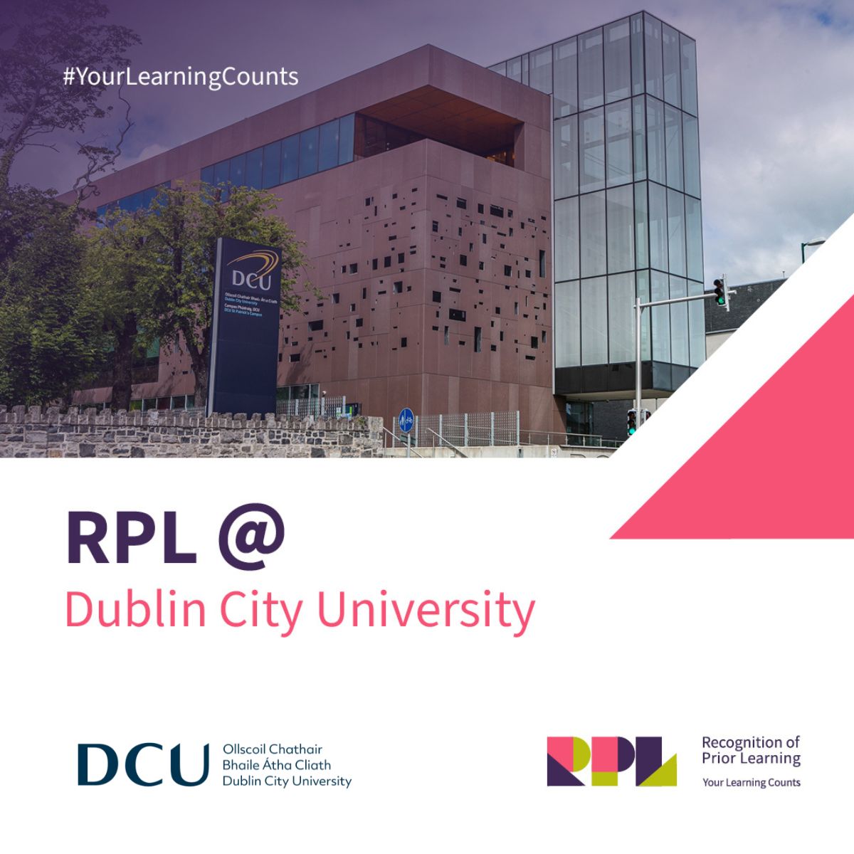 If you aspire to pursue a higher education programme but lack formal qualifications, RPL could be the pathway for you.
At DCU, we are delighted to be partnered with the National <a href="/RPL_Irl/">RPL_Irl</a> Project, one of 14 higher education partners across Ireland.
Go to dcu.ie/recognition-pr…