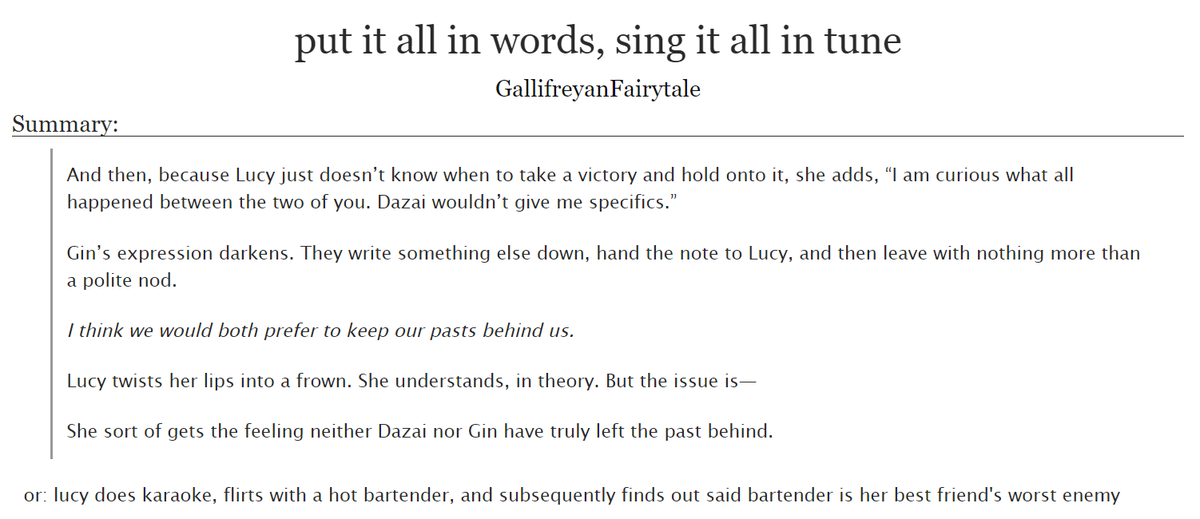 zukkaoru's tweet photo. my fic for #BSDMusicalChronicles @bsdchronicles !!
- lucygin
- 11.9k words
- rated t
- no powers, college / university au
https://t.co/zCG7UKEcL9 #bsd #bsdtwt #bungoustraydogs https://t.co/gajzpSqXXW