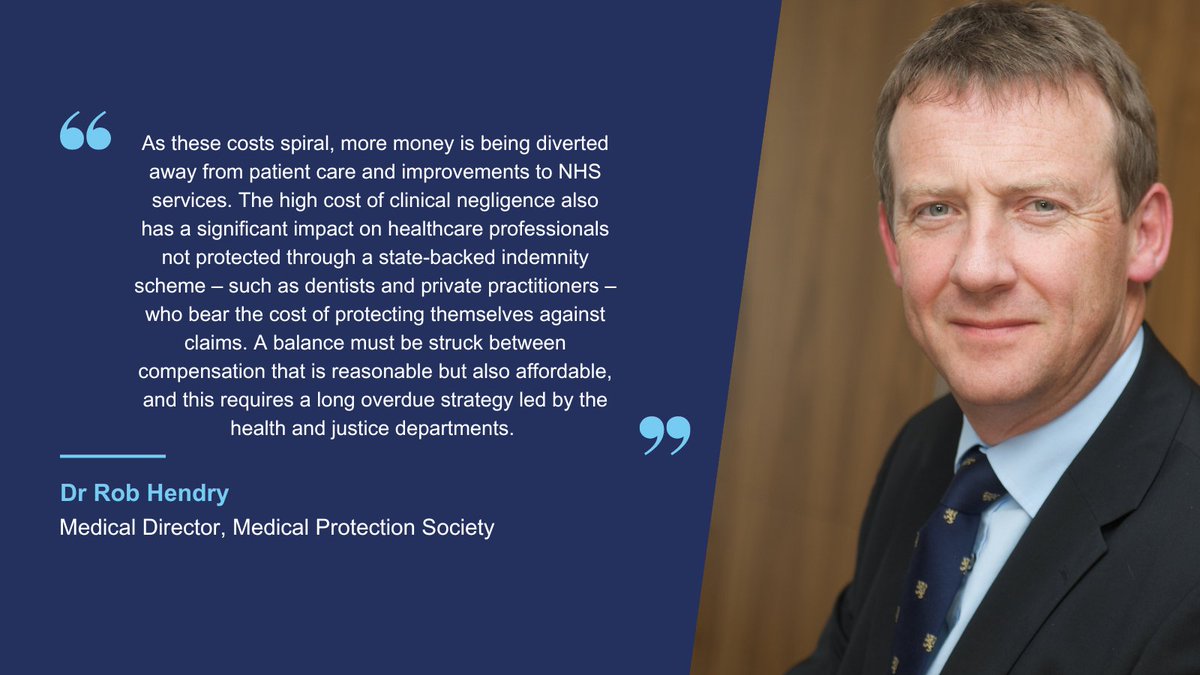 🇬🇧 The #NHS Resolution annual report shows the cost of NHS #clinicalnegligence claims rose to £2.8bn in 2023/24. 

The new #Government must turn its hand to rising clinical negligence costs swiftly. Read more 👉 medicalprotection.org/uk/articles/ne…

#medicalprotection