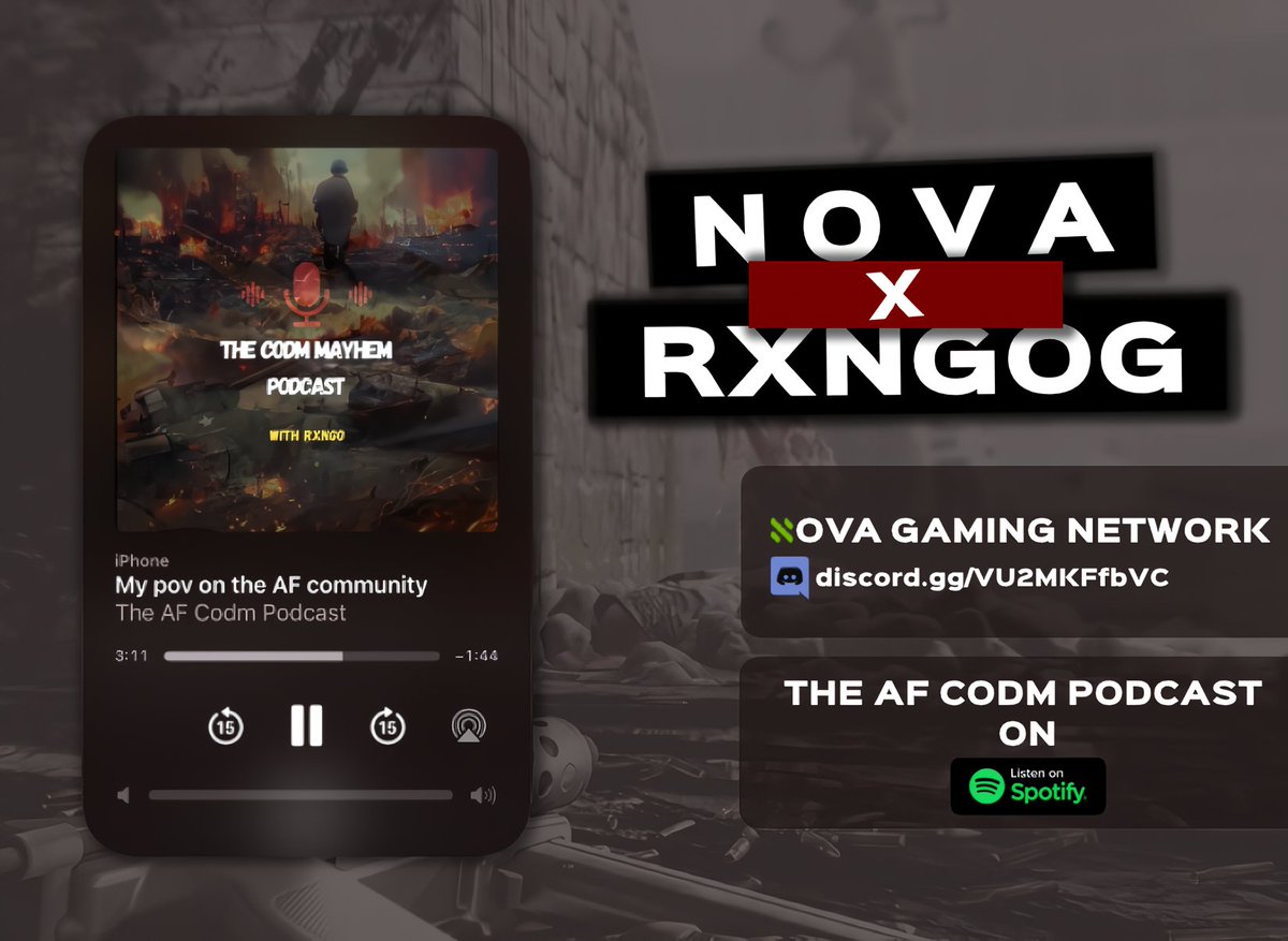 NEW EPISODE: THAT THING CALLED CONTRACT

"But it's all these small boys that I don't even know your name..."

Love of money is the root of AF problems 😂

By Rango
Listen Now: open.spotify.com/episode/0MQA9g…

Share your thoughts
#novagaming #CoDMobile  #podcast #GamingCommunity