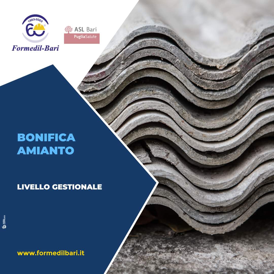 ✅ Formedil-Bari, eroga corsi di livello operativo e gestionale per la rimozione e la bonifica di siti contaminati da amianto. 
Per i corsi di BONIFICA AMIANTO  nuove date da settembre. 

Per info ed iscrizioni, invia una mail a info@formedilbari.it o chiamarci allo 080 535 1311