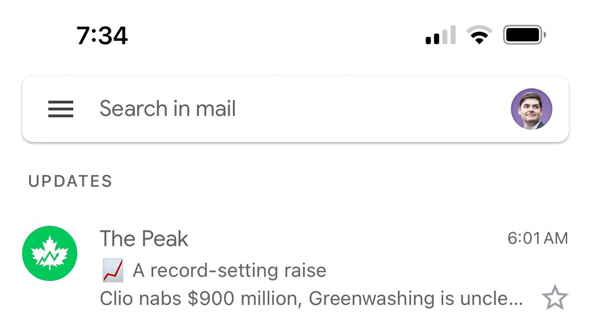 Great lead story today in my favourite morning newsletter <a href="/readthepeak/">The Peak 📈</a>! <a href="/goclio/">Clio</a> 📈