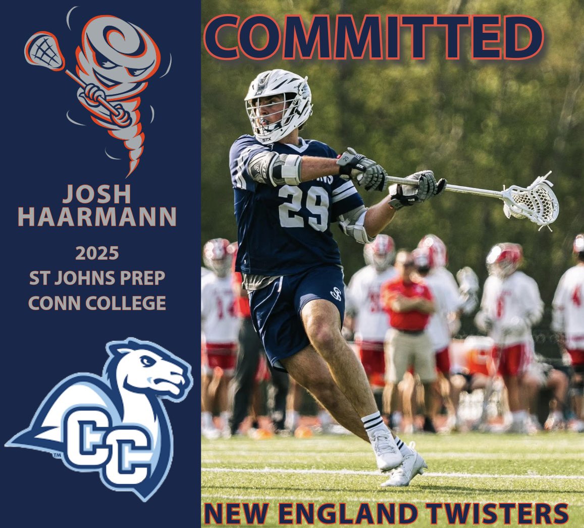 New England Twisters (@netwisters) on Twitter photo Congratulations to 2025 Josh Haarmann (St John’s Prep) on his commitment to Conn College!
<a href="/SJP_Lacrosse/">St. Johns Prep Lacrosse</a> <a href="/CoCoMLax/">Conn College Mens Lacrosse</a> <a href="/bostonlaxnet/">BostonLax</a> <a href="/NELaxJournal/">New England Lacrosse Journal</a> <a href="/ILPreps/">ILPreps</a> Congratulations to 2025 Josh Haarmann (St John’s Prep) on his commitment to Conn College!
<a href="/SJP_Lacrosse/">St. Johns Prep Lacrosse</a> <a href="/CoCoMLax/">Conn College Mens Lacrosse</a> <a href="/bostonlaxnet/">BostonLax</a> <a href="/NELaxJournal/">New England Lacrosse Journal</a> <a href="/ILPreps/">ILPreps</a>