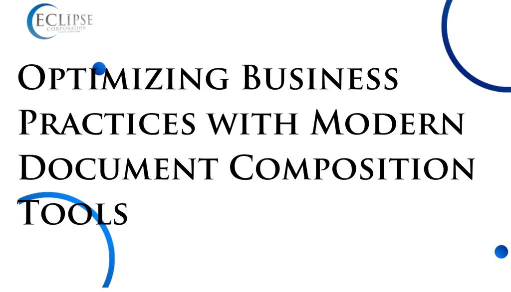 EclipseDoc's tweet image. Cost Savings: One of the many strengths of DocOrigin is the ability to deliver documents in electronic form, hard copy, or some combination.
Read more 👉 lttr.ai/AVHTa

#DocumentComposition #Forms #CustomerCommunications