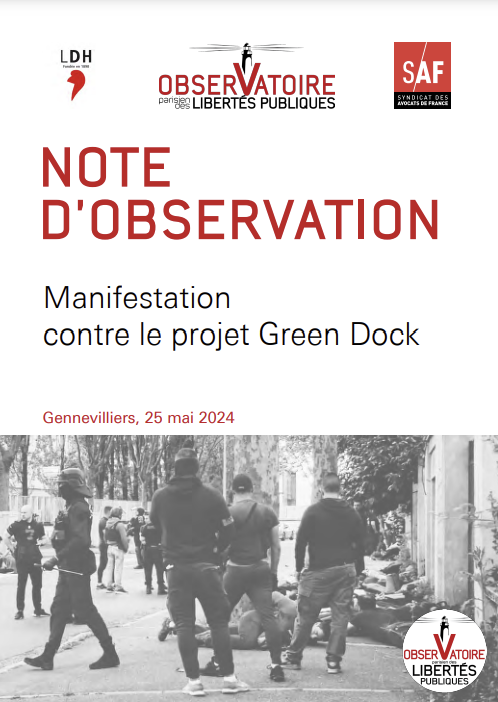 ObsParisien's tweet photo. 🔴Usage disproportionné de la force et violences policières - Publication de la note d'observation sur la manifestation Greendock

https://t.co/SkBB9W8SkU https://t.co/kiSx6dp9iq