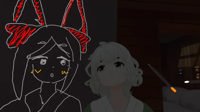 みちくさらくがきin VRChatVRのペン難しいですね#道草屋 