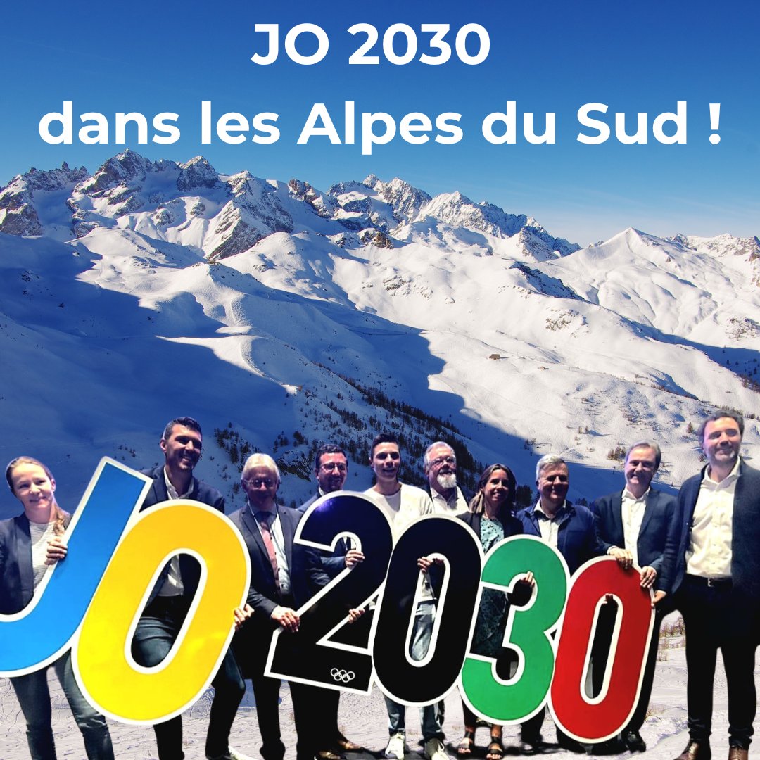 C'est OFFICIEL !!!!!!!!!! ⛷️🏒🤸

Grande fierté pour les Alpes du Sud, notre territoire a été choisi pour accueillir les Jeux Olympiques et Paralympiques 2030 🇫🇷 !

#JO2030 #JeuxOlympiques