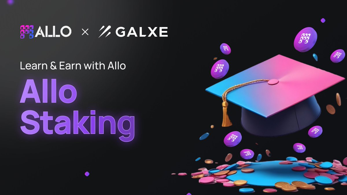 Join round 5 of the Learn &amp; Earn with Allo challenge on <a href="/Galxe/">Galxe</a>.  

Topic - Allo Staking   

Participate in the quiz, gain in-depth knowledge about Allo Staking and earn Allo points.   

Join here - app.galxe.com/quest/ALLO/GCT…