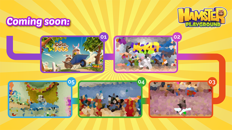 WeDigGames's tweet photo. 🐹Hamster Playground Update!🐹

🥕 The next major DLC is called "Cute Pets" and will be the first in a series of content updates we prepared for our game. 

🌸We will keep you posted, regarding release details soon! 

Hamster Playground is available on: 
🤍 Steam [Steamdeck verified✅]
💙 PlayStation 4 and PlayStation 5
💚 Xbox
❤️ Nintendo Switch

Download now: 
https://t.co/VwpTMYSfYc https://t.co/iHR5MEBNhz https://t.co/ep8Aj7T5eZ https://t.co/k8ZXgVFWGi