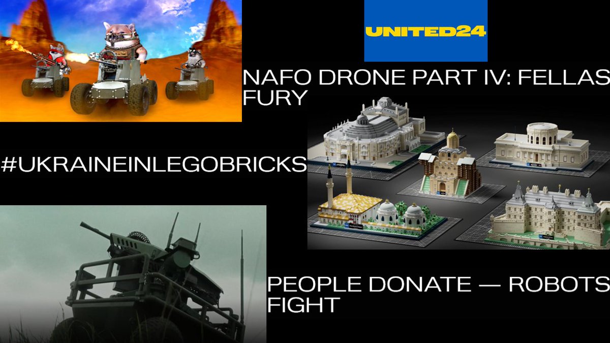 It's July 24th. Today is a good day to donate to UNITED24!
Check out the latest projects 🗒️ and raffles 🏅 or donate directly to one of 5 directions: Defence, Humanitarian Demining, Medical Aid, Rebuild or Education &amp; Science
100% aid 🇺🇦 100% transparency
u24.gov.ua