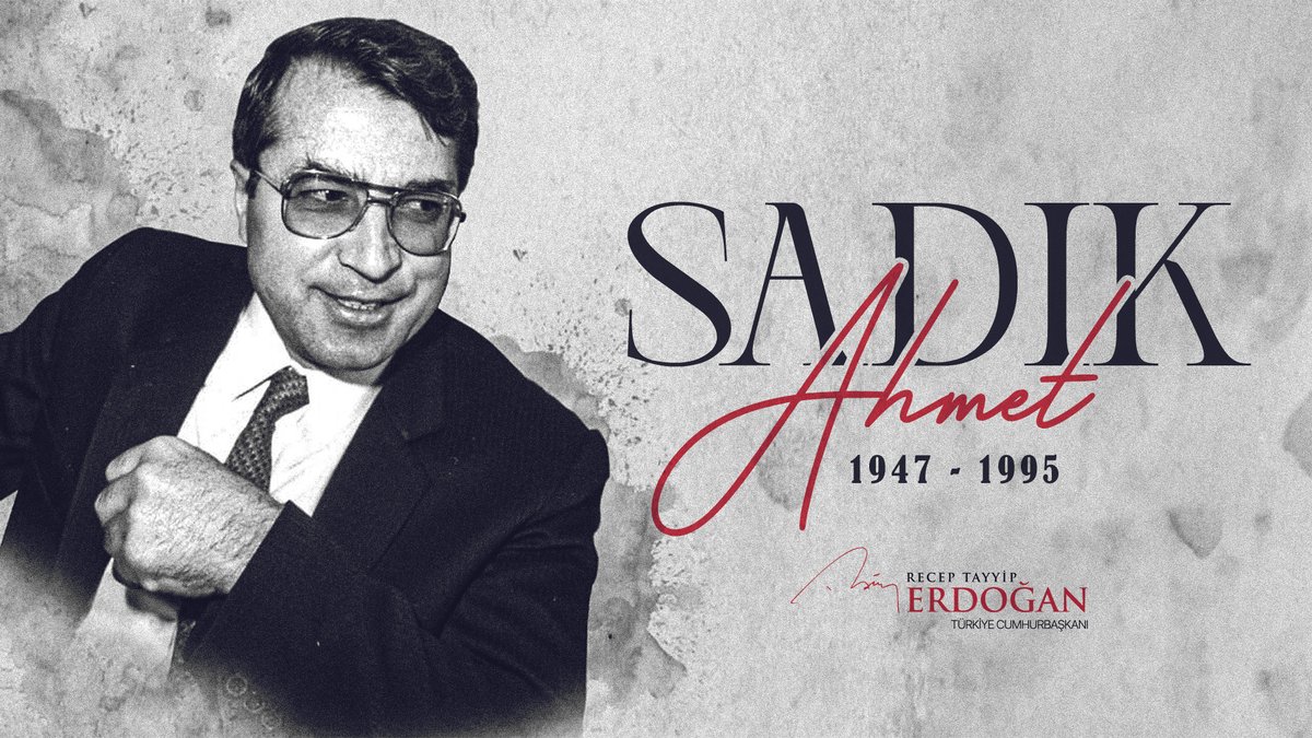 Batı Trakya Türklerinin efsanevi lideri merhum Doktor Sadık Ahmet’i vefatının 29’uncu yıl dönümünde rahmetle yâd ediyorum.

Batı Trakya Türk azınlığın bugün sahip olduğu kazanımlarda merhum Sadık Ahmet’in yürüttüğü mücadelenin çok büyük payı vardır.