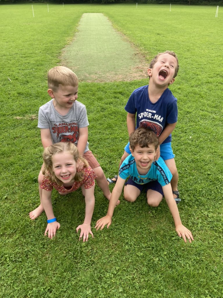 AndrewWard85's tweet photo. Theo, Seb, Amelia and Ezra joining in the Keswick Olympics in the Equestrian division at Crosthwaite Campsite @KeswickMin #KesCon24 https://t.co/r3XuB4NnRf