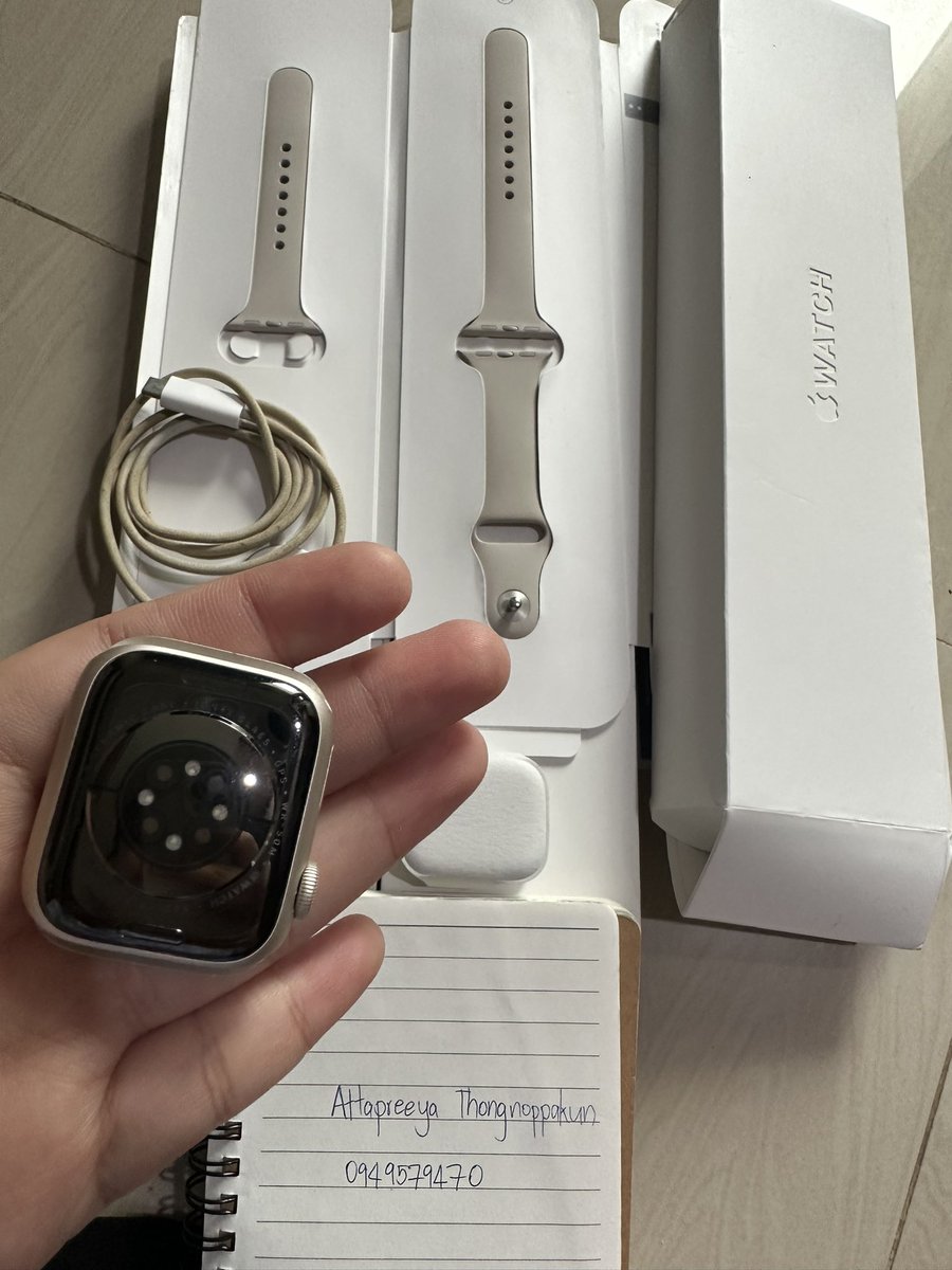 abilityii's tweet photo. Apple Watch Series 8 GPS 41mm
สี Starlight ประกันเพิ่งหมด 5/4
สุขภาพแบต 98%
มีรอยขีดข่วนตรงหน้าจอ กับตรงกรอบงับ
ส่งต่อ 6500 บาท มีกล่องกับสายค่ะ
#applewatchมือสอง #applewatchth #applewatchมือ2 #applewatch #ส่งต่อ #ส่งต่อapplewatch https://t.co/bliQ1zunyB