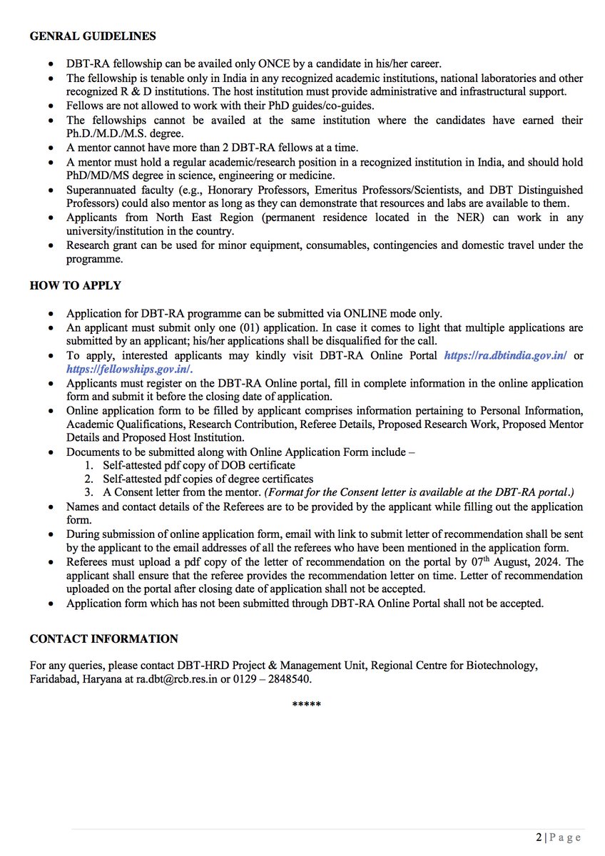 I (e-mail: rituparna@iiserkol.ac.in) am looking for postdoctoral scientist having expertise in computational biology (MD simulations with CHARMM36 all atom force-fields using GROMACS 5.1.5 in the area of peptides and disease biology) and interested to apply for DBT RA program .