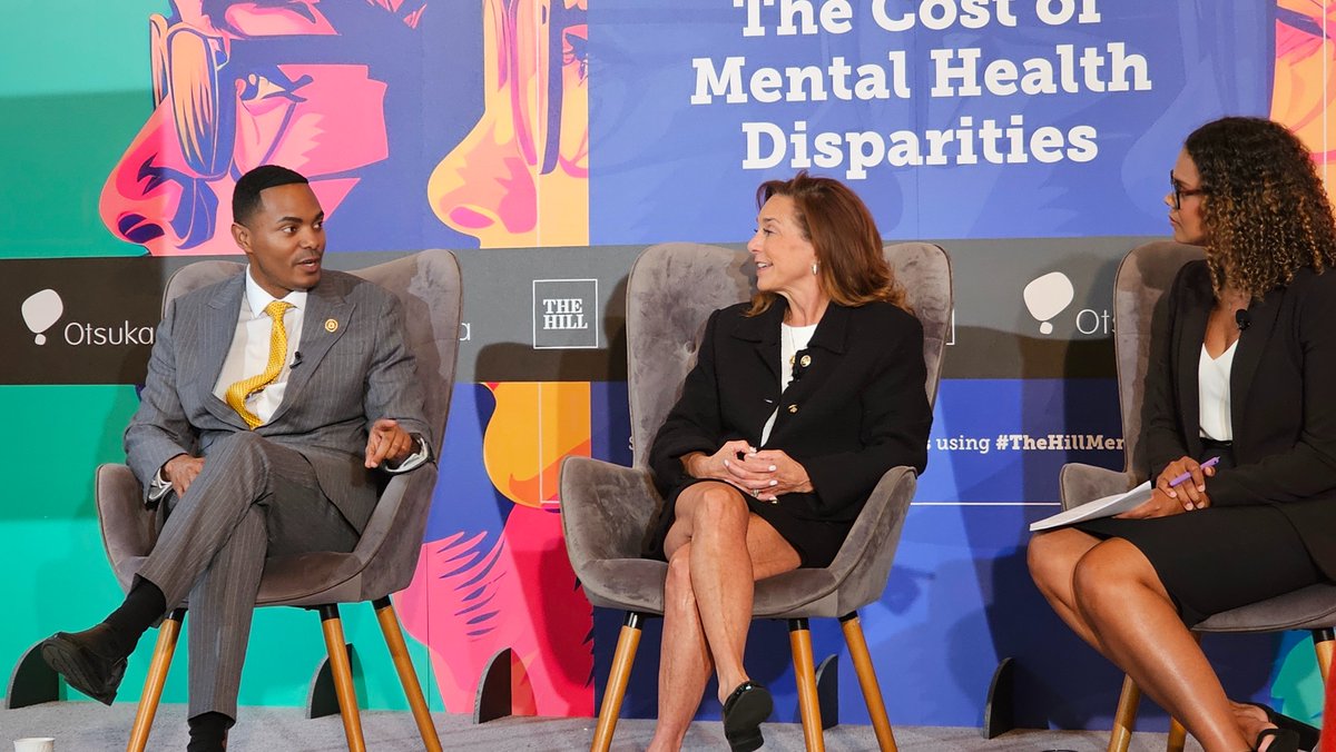 "One thing that connects everyone is #mentalhealth"  - <a href="/RepRitchie/">Rep. Ritchie Torres</a> #TheHillMentalHealth

In high school, he had no access to it.  Still takes people far too long to get mental health care

Started Clubhouse Caucus to promote clubhouse model nationwide for fighting #Loneliness
