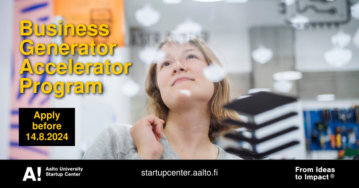 Aalto Startup Center (@startupc) on Twitter photo 😣 We know running a startup is not always a smooth ride... Worry not, we are here to help!
When you join our accelerator program you have access to some tools to get your business to the next level.
➡️Our toolbox: startupcenter.aalto.fi/toolbox-for-st…
➡️Apply now: startupcenter.aalto.fi/call-open-busi… 😣 We know running a startup is not always a smooth ride... Worry not, we are here to help!
When you join our accelerator program you have access to some tools to get your business to the next level.
➡️Our toolbox: startupcenter.aalto.fi/toolbox-for-st…
➡️Apply now: startupcenter.aalto.fi/call-open-busi…
