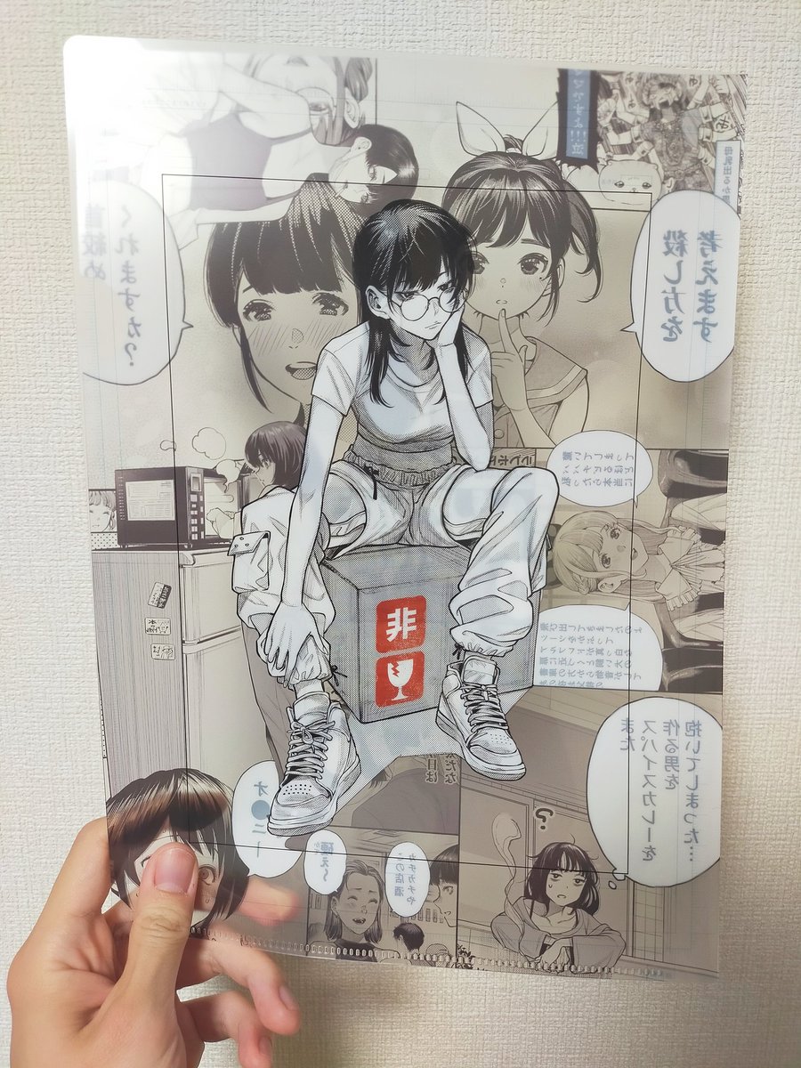 個展のために作ったクリアファイル激カワ! 