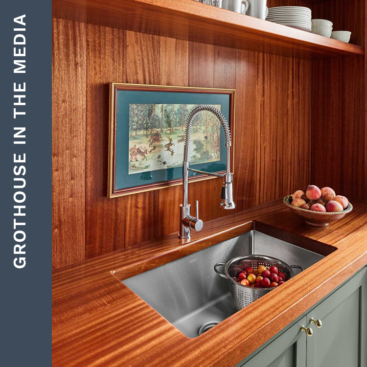 glumber's tweet image. We love seeing butler's pantries turned into works of art! Featured in “Beautiful Butler’s Pantries,” @ELLEDECOR showcased multiple culinary spaces that have been redefined by incorporating Grothouse wood surfaces.

#Grothouse #ButlersPantries #designinspo #kitchensofinstagram