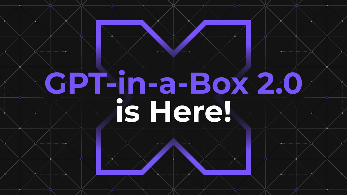 nutanix's tweet photo. Not sure how to get started with #AI? We can help! 🤓

From creating APIs and LLMs to using GenAI without special architecture, GPT-in-A-Box 2.0 makes leveling up #YourAI easy. 🫰 See how: https://t.co/Kf4uFQ8NnA https://t.co/YwGXTo4GMH