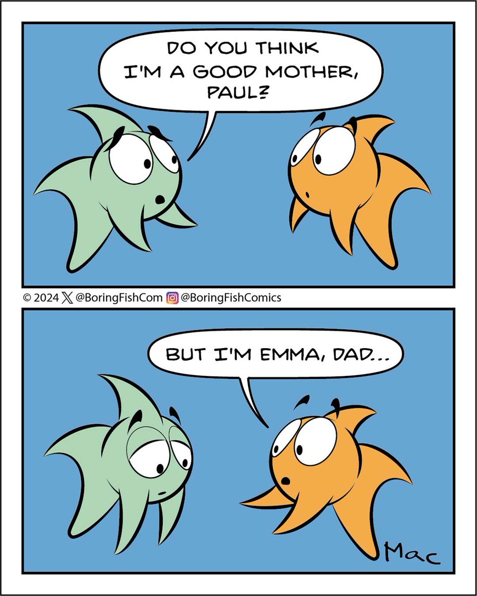 Parenting
.
.
.
#comicstrips #webcomic #cartoons #comic #comicstrip #fish #illustration #jokes #boringfishcomics #cartoon #comicart #webcomics #comics