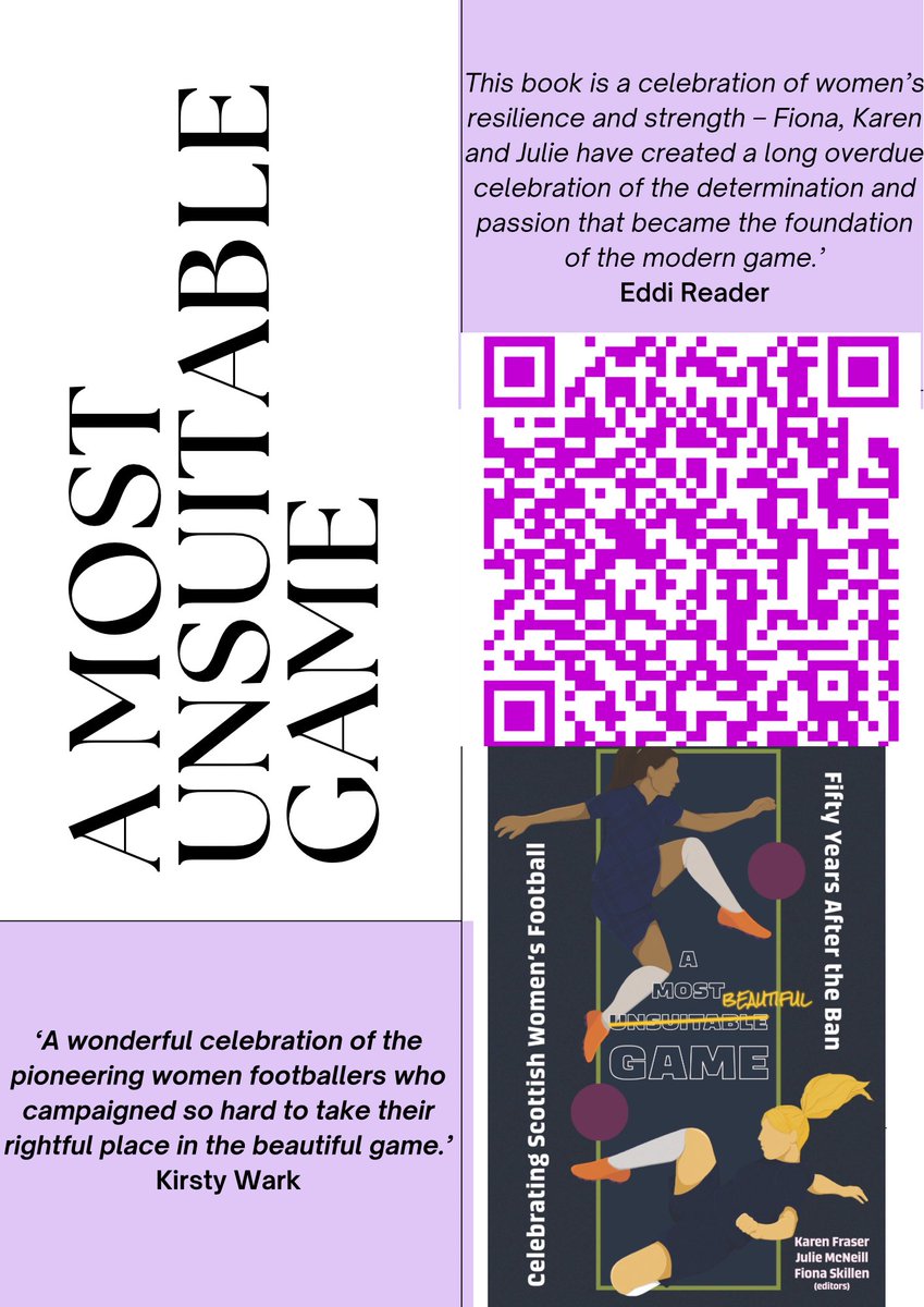 A Most Unsuitable Game (@mostunsuitable) on Twitter photo We’ve been experimenting with QR codes at ‘A Most Unsuitable Game’ HQ Hopefully this takes you through to the lovely folk <a href="/TippermuirBooks/">Tippermuir Books</a> who will busily prepare the pre-orders
Wonderful endorsements from <a href="/KirstyWark/">Kirsty Wark</a> <a href="/EddiSadeniaR/">Sadenia E Reader</a> poems, songs, stories and essays in celebration We’ve been experimenting with QR codes at ‘A Most Unsuitable Game’ HQ Hopefully this takes you through to the lovely folk <a href="/TippermuirBooks/">Tippermuir Books</a> who will busily prepare the pre-orders
Wonderful endorsements from <a href="/KirstyWark/">Kirsty Wark</a> <a href="/EddiSadeniaR/">Sadenia E Reader</a> poems, songs, stories and essays in celebration