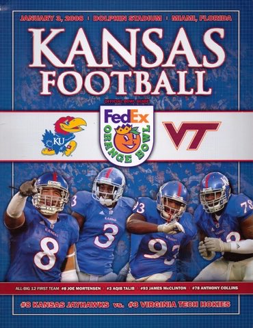 B2SKUFootball's tweet photo. Week 1 is right around the corner and we kick it off with a 2008 Orange Bowl rematch as Kansas heads to Virginia Tech!

The Hokies will be looking for revenge behind the leadership of Coach Bank. https://t.co/ODvCUMoDfK