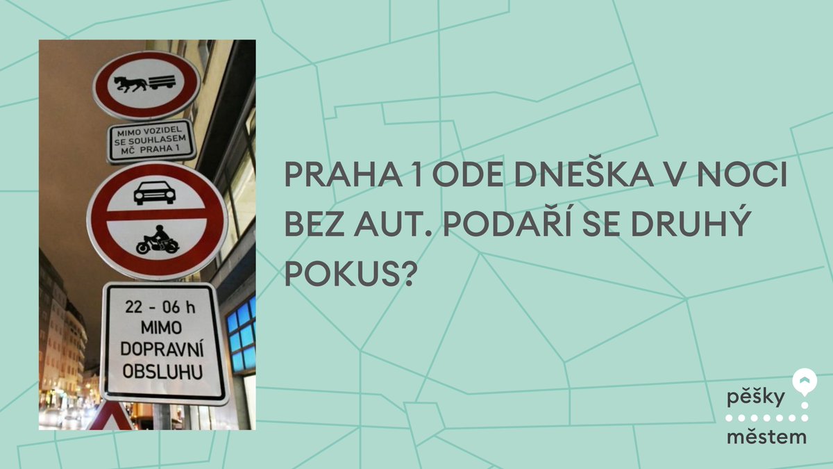 🚗 Praha 1 v noci bez aut – krok správným směrem!
⛔️ Dnes večer začne platit nová vyhláška, která zakazuje vjezd motorovým vozidlům do části Starého Města v nočních hodinách (22:00 - 6:00). Cílem je snížit hluk a zlepšit kvalitu života pro místní obyvatele. <a href="/Praha1cz/">Praha1cz</a>