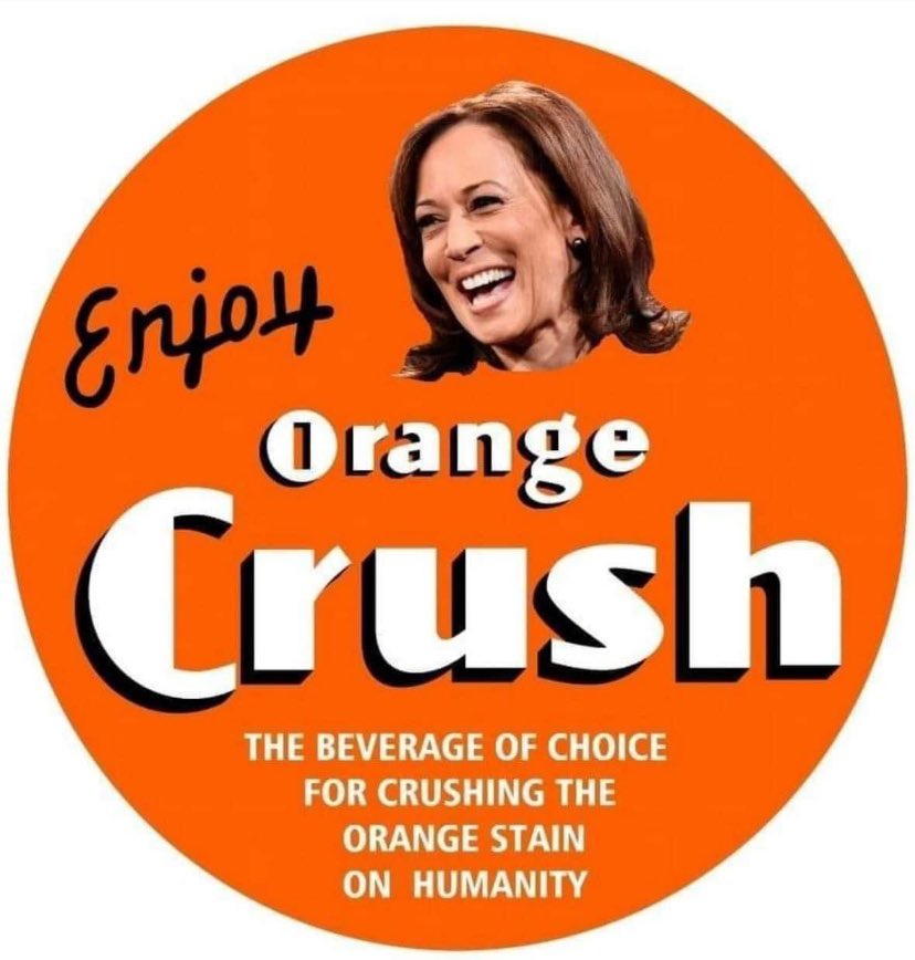 joncoopertweets's tweet image. Who else wants to enjoy a nice, refreshing Orange Crush? 🍊 
#Kamala2024