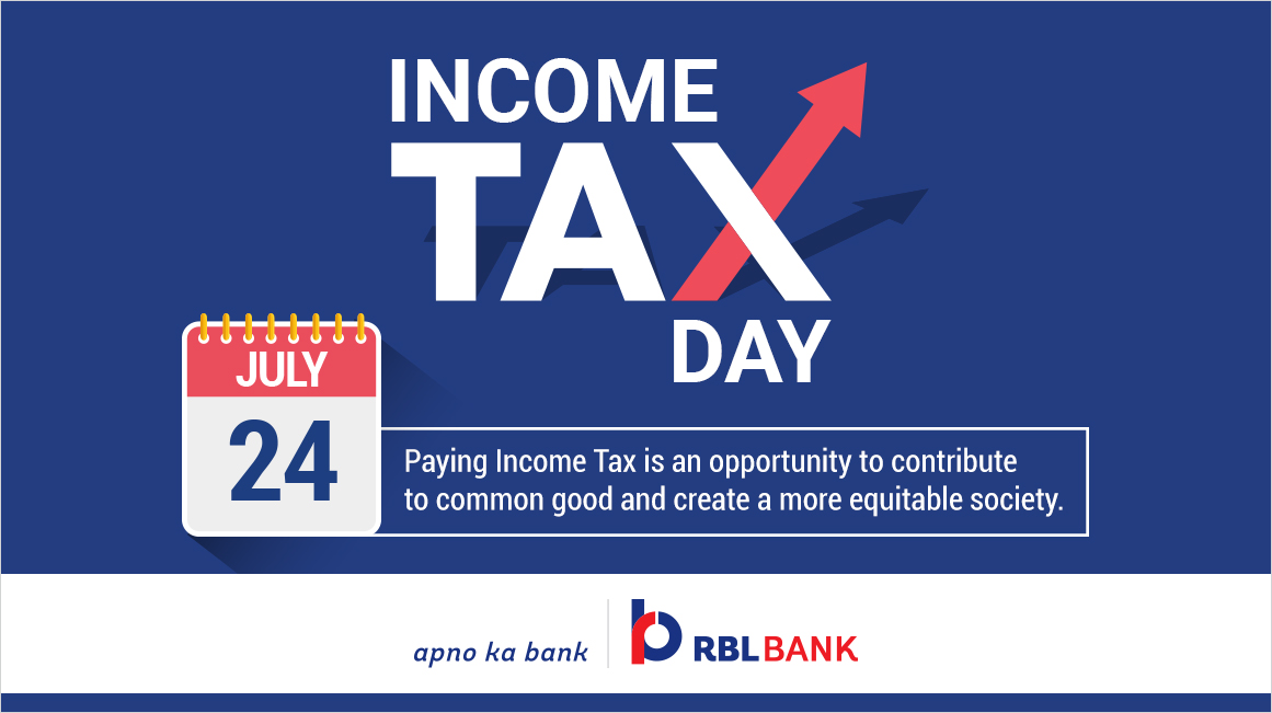 rblbank's tweet photo. Tax Day is here! 📅 Don’t forget to file your income tax returns and make sure everything is in order. Here’s to a smooth filing process and staying financially savvy! 💼💰 #IncomeTaxDay #TaxSeason #FileSmartFileEarly #ApnoKaBank #RBLBank https://t.co/4Bdx2Lf4p7