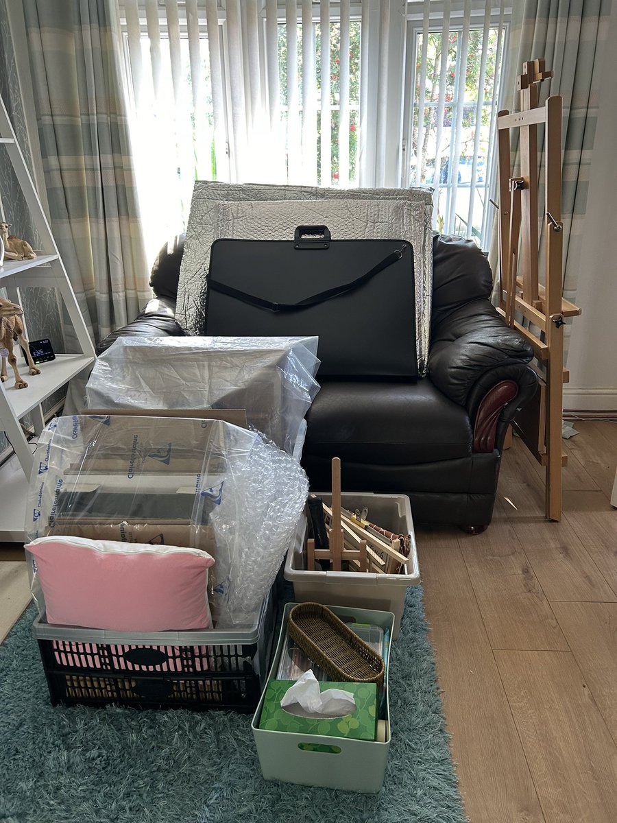 🎨 ‘Another day another painting’ - demonstration piece is now prepared and 15 original paintings packed and ready to hang too at this weekend’s exhibition ☺️:
Exhibition of Wildlife Art 
Gordale Garden and Home Centre Chester High Rd, South Wirral, Neston CH64 8TF, UK