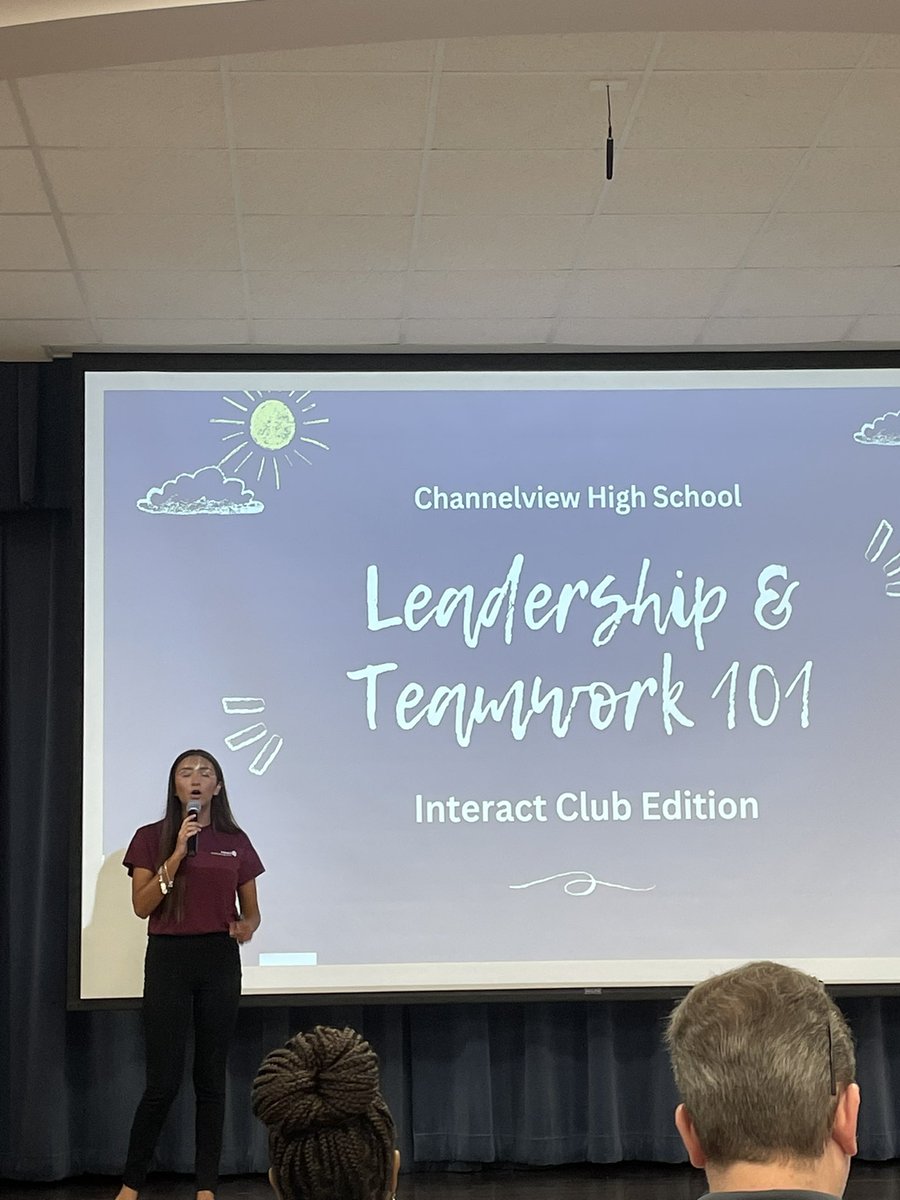 ChannelviewISD's tweet image. Happening now: Our students from @ChannelviewHS Interact Club are teaching a lesson in leadership!