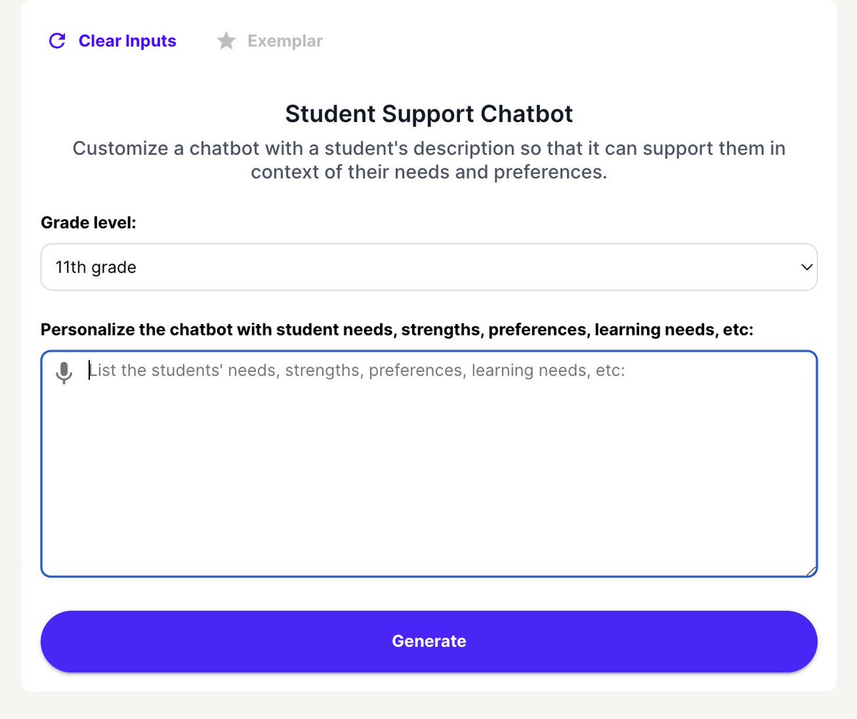 Adeel @ MagicSchool AI (@adeelorama) on Twitter photo As a former special education teacher, the Student Support Chatbot is my favorite new tool in <a href="/magicschoolai/">MagicSchool AI 💜 🪄✨</a> for Students. I think it has the potential to build incredible student agency and provide just-in-time support when paired with an educator helping the student use it As a former special education teacher, the Student Support Chatbot is my favorite new tool in <a href="/magicschoolai/">MagicSchool AI 💜 🪄✨</a> for Students. I think it has the potential to build incredible student agency and provide just-in-time support when paired with an educator helping the student use it