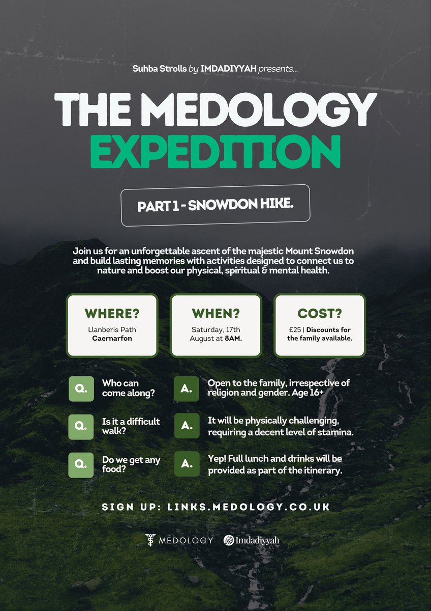 Join us for an unforgettable adventure as we ascend the majestic Mount Snowdon! 🧗🏼

Step into the serene beauty of the Welsh landscape and embark on a journey that promises to nourish your soul and invigorate your spirit. This isn’t just a hike - it’s an experience designed to