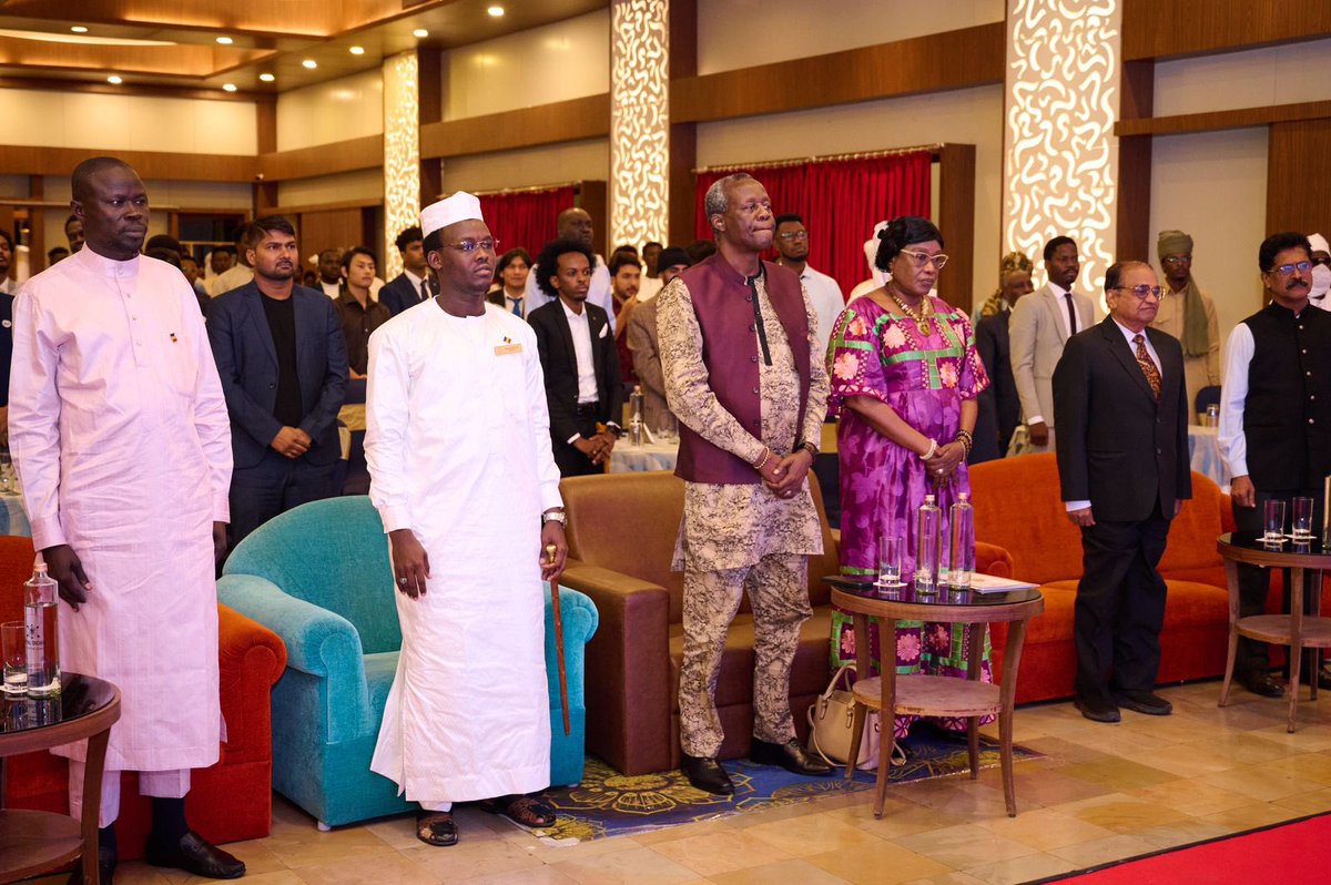 nassourt46's tweet photo. With Her Excellency the Ambassador of Chad in India https://t.co/nujUuMjaYl
