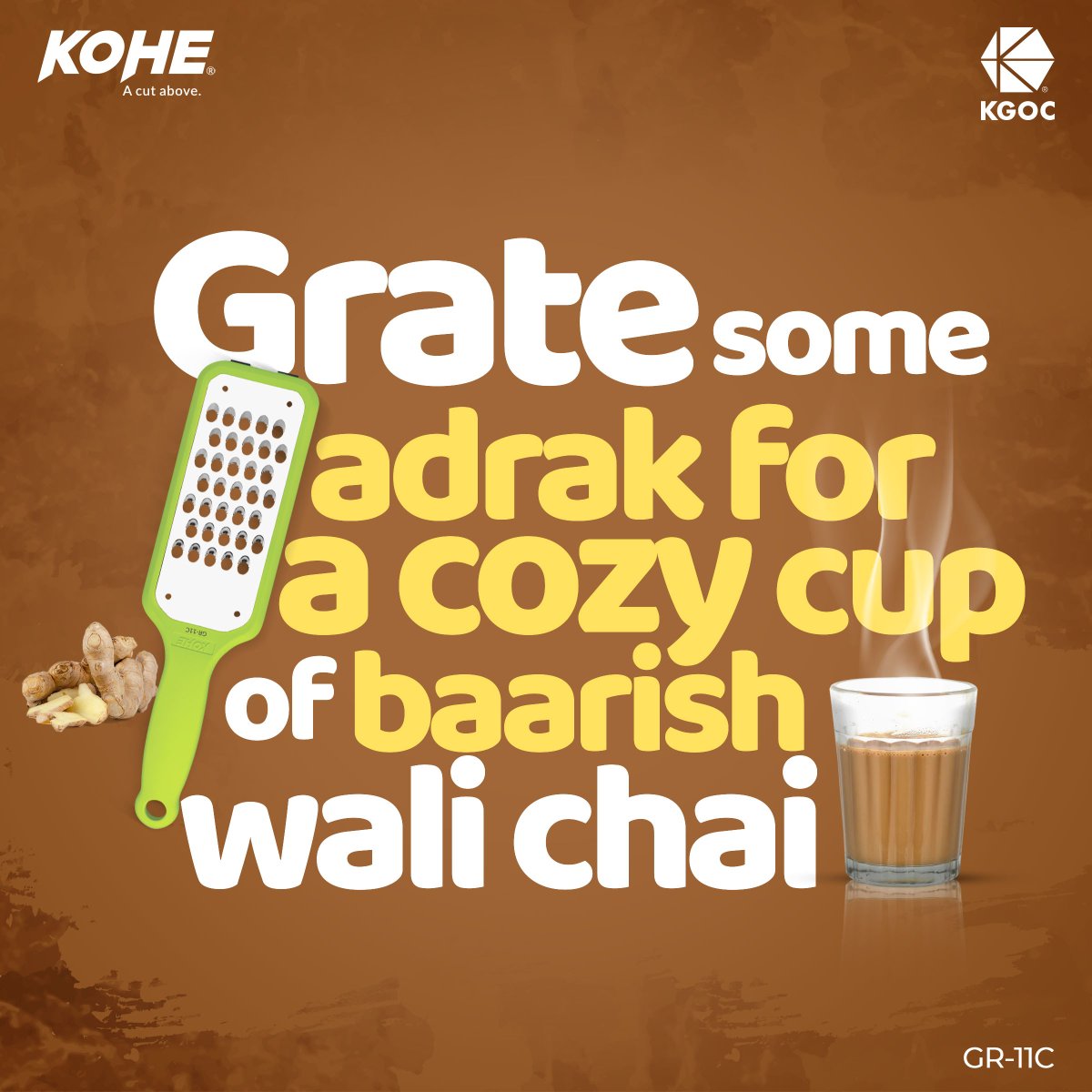 KgocKohe's tweet photo. Grating some fresh adrak with kohe for that perfect cozy cup of baarish wali chai!
Nothing beats its warmth & aroma on a rainy day!
#KoheKitchenEssentials #KoheGrater #CulinaryCompanion #MonsoonChai #CookingWithCharacter #ACutAbove #KoheEssentials #CulinaryJourney https://t.co/7ff8ZmSbo6