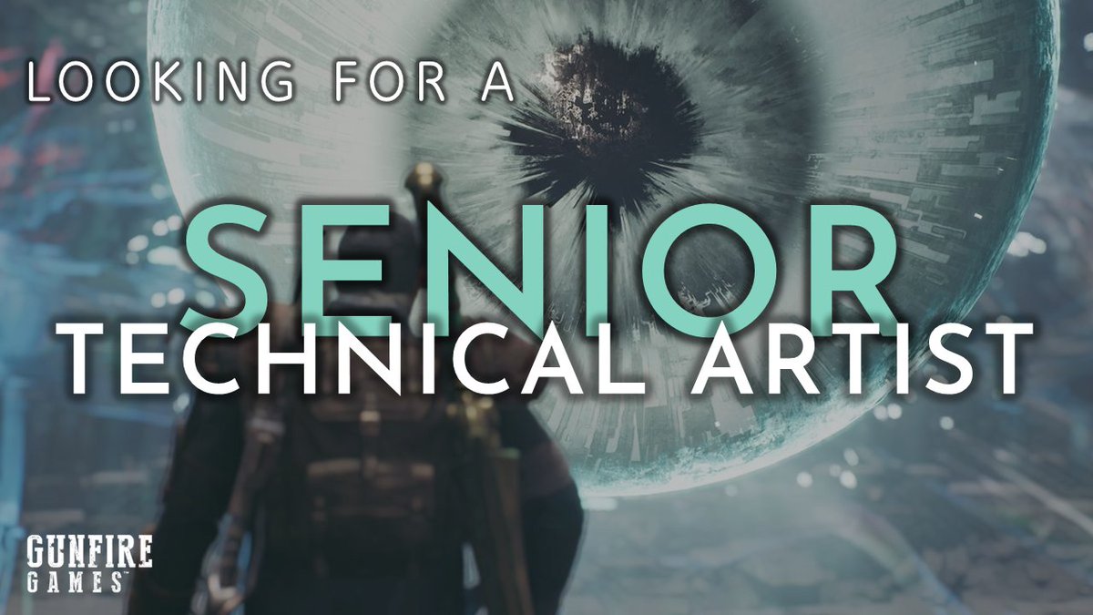 gunfire_games's tweet image. Senior Technical Artist looking for your next big adventure? Check out our careers page: gunfiregames.com/sr-tech-artist