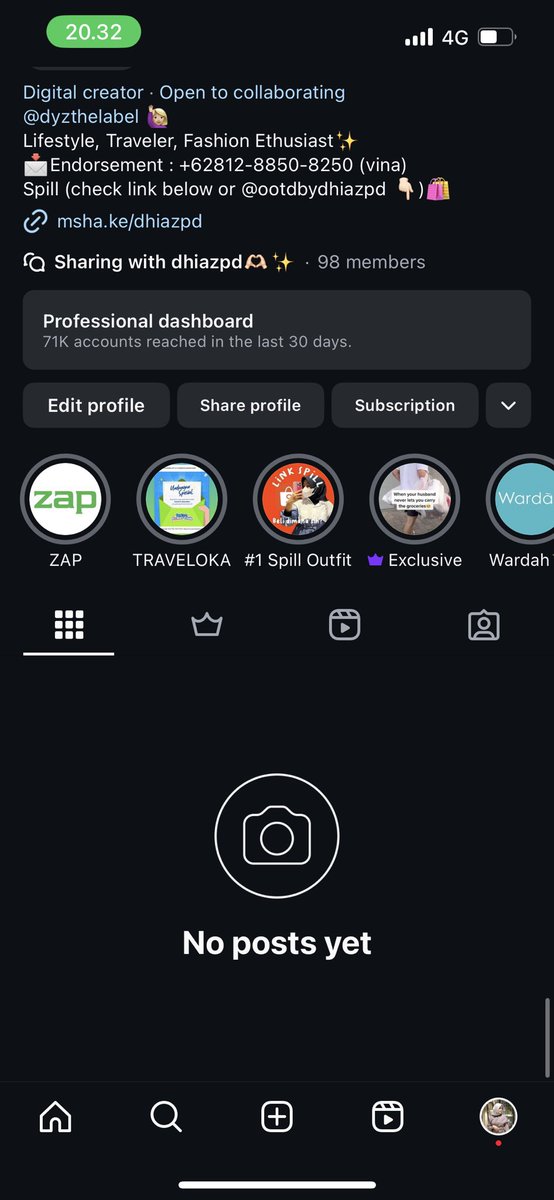 Instagram down yaaa gaess? Gabisa liat profil sendiri, tapi orang lain bisaaa 😭