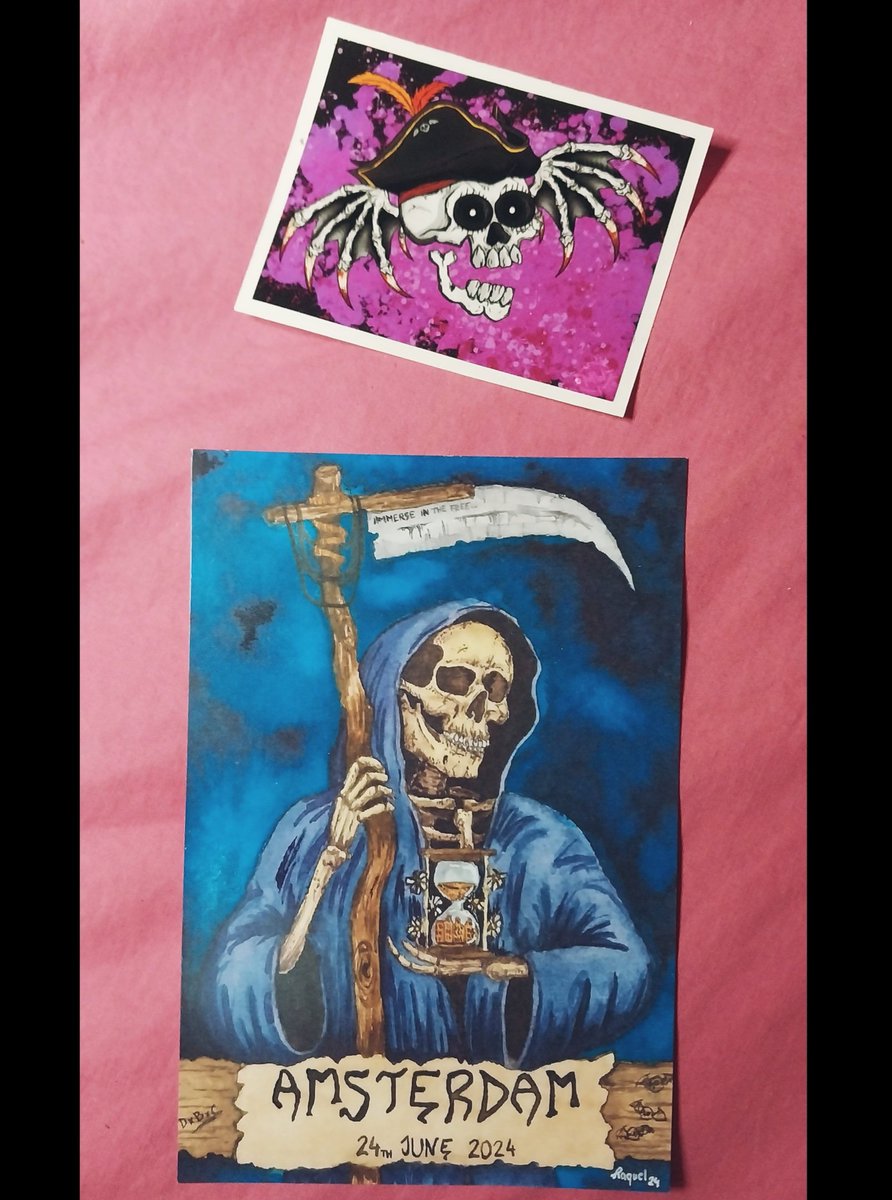 BIG thanks to the talented <a href="/RegularRaquel/">Raquel</a> for sending me your amazing art!!❤️‍🔥 Love it!!💯 You're awesome!! ❤️😘

<a href="/TheOfficialA7X/">Avenged Sevenfold</a> #A7X <a href="/DeathbatsClub/">Deathbats Club</a> 🙌