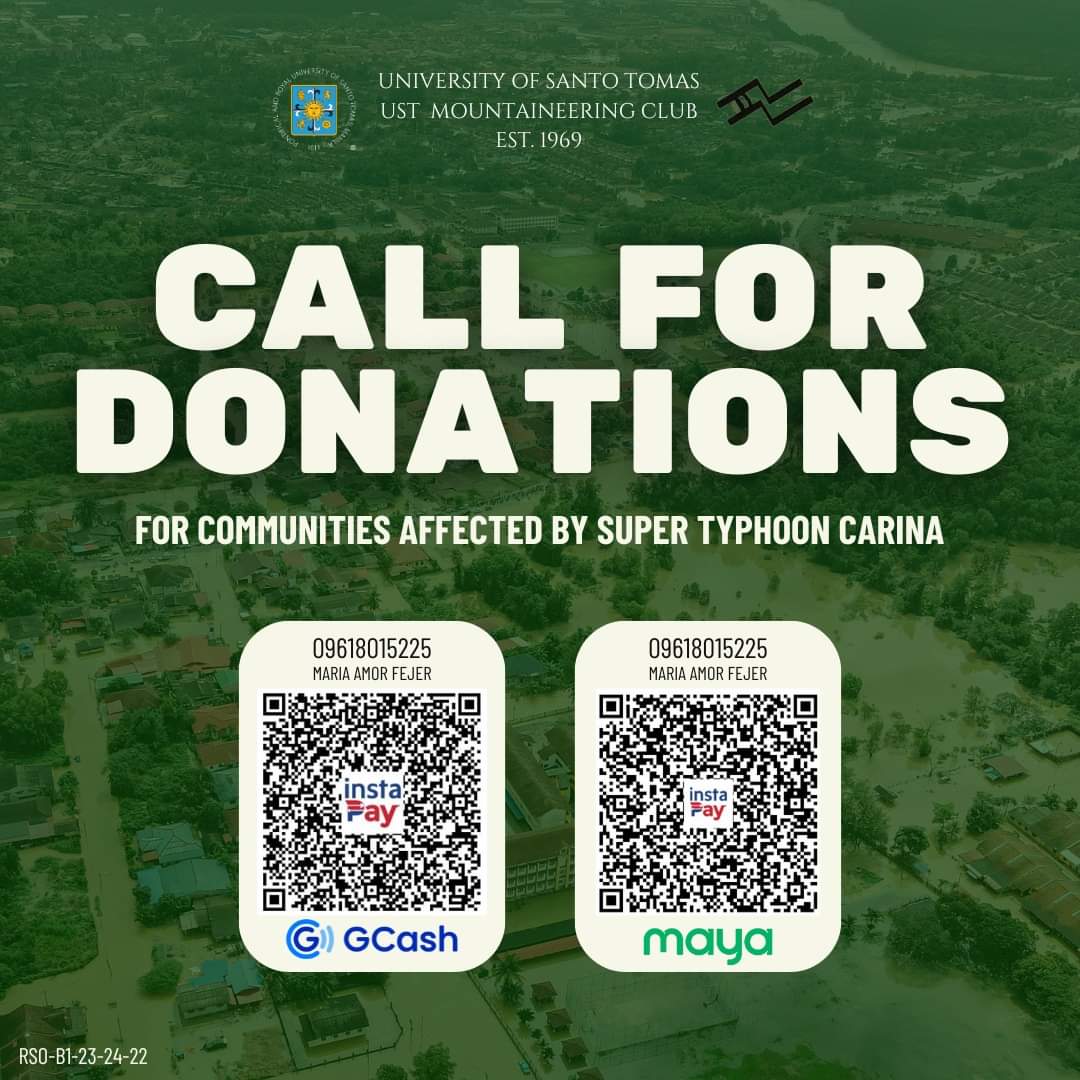 ust_mc's tweet photo. The USTMC AID has been tirelessly committed to helping those in need, as such, we are going to give a helping hand to those who are affected by Super Typhoon Carina. https://t.co/En3OrRre3A