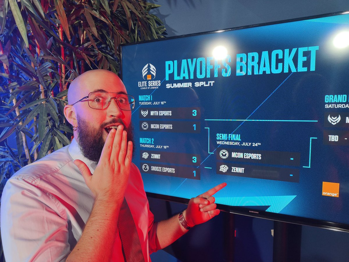 Demi finale des <a href="/EliteSeriesLOL/">Orange Elite Series: League of Legends</a> un mercredi soir, sur <a href="/RTBF_iXPe/">RTBF iXPé</a> , avec un duel entre <a href="/mConesports/">mCon esports</a> et <a href="/zennit_gaming/">ZennIT 🇧🇪</a> ?

C'est complètement loco, mais c'est bel et bien la réalité!